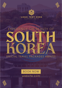 Korea Travel Package Flyer Design