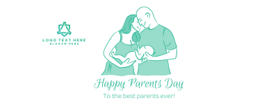 Young Happy Parents Facebook cover Image Preview