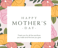 Mother's Day Special Flowers Facebook Post Design