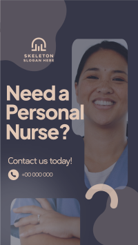 Hiring Personal Nurse Instagram story Image Preview