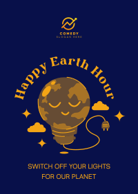 Happy Earth Hour Poster Image Preview