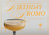 Rustic Birthday Promo Postcard Image Preview