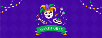 Mardi Gras Celebration Facebook Cover Design