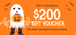 Trick or Treat Ghost Gift Certificate Image Preview