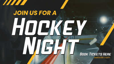 Ice Hockey Night Facebook event cover Image Preview