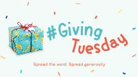 Quirky Giving Tuesday Facebook Event Cover Preview