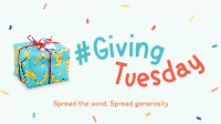 Quirky Giving Tuesday Facebook Event Cover Design