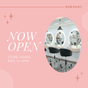 Hair Salon is Open Instagram post Image Preview