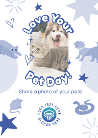 Share your Pet's Photo Poster Design