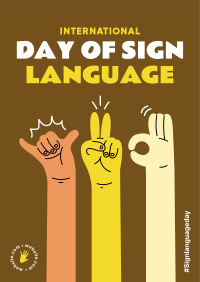 Sign Language Flyer Design