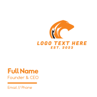 Lightning Feline Business Card Design