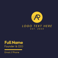 Yellow Racing RA Business Card Design