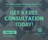 Painting Service Consultation Facebook Post Design