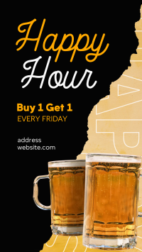 Free Drink Friday Facebook Story Design