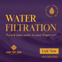 Water Filter Business Instagram Post Design