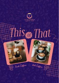This or That Coffee Flyer Design