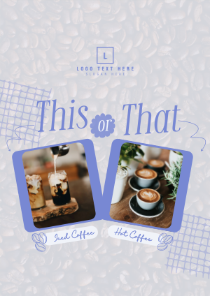 This or That Coffee Flyer Image Preview