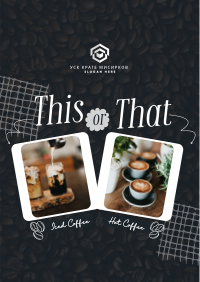 This or That Coffee Flyer Image Preview