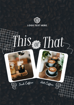 This or That Coffee Flyer Image Preview