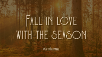 Minimalist Autumn Season Quotes Facebook Event Cover Image Preview