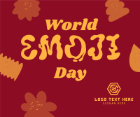 Emoji Day Blobs Facebook Post Design
