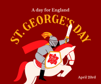 Happy St. George's Day Facebook Post Design