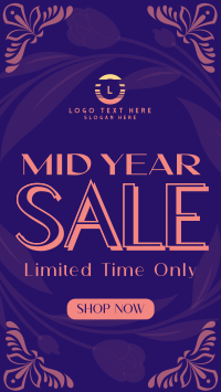 Mid-Year Sale Floral TikTok video Image Preview