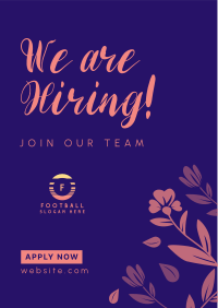 Floral Hiring Flyer Image Preview