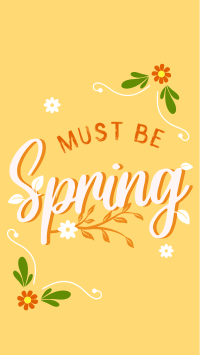 Must be Spring Instagram story Image Preview