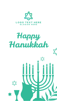 Happy Hanukkah Facebook Story Design