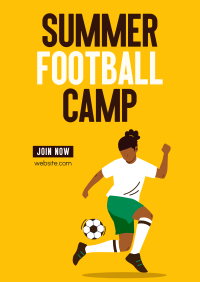 Football Summer Training Poster Design