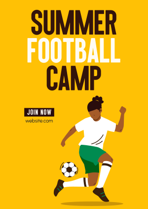 Football Summer Training Poster Image Preview