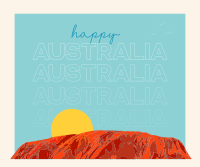 Australia Uluru Facebook Post Design