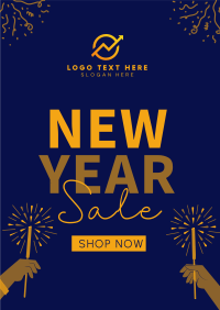 Cheers To New Year Sale Poster Image Preview