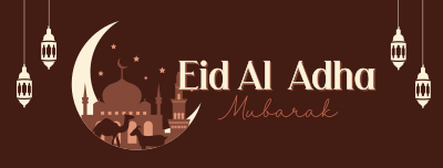 Blessed Eid Al Adha Facebook cover Image Preview