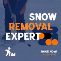 Snow Removal Expert Instagram Post Design