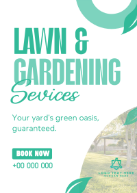 Professional Lawn Care Services Poster Design