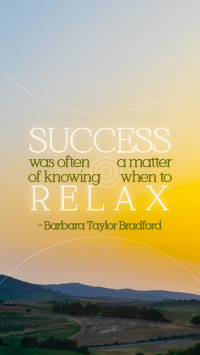 Relax Motivation Quote Video Image Preview