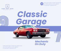 Classic Garage Facebook Post Design