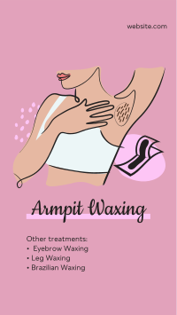 Salon Armpit Waxing Facebook Story Design