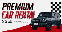 Premium Car Rental Facebook Ad Design