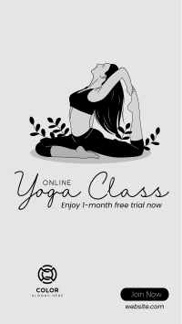 Online Yoga Class Instagram story Image Preview