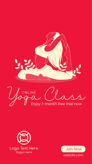 Online Yoga Class Instagram story
