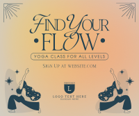 Minimalist Yoga Class Facebook Post Design