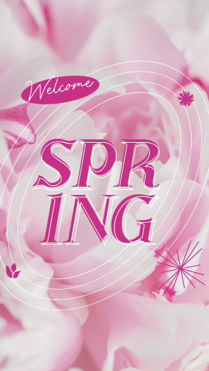 Floral Welcome Spring Facebook story Image Preview
