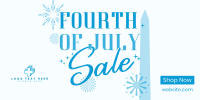 4th of July Text Sale Twitter post Image Preview