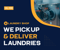 Laundry Delivery Facebook Post Design