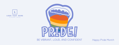 Say Pride Celebration Facebook cover Image Preview