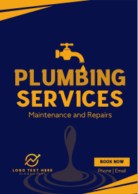 Home Plumbing Services Flyer Design