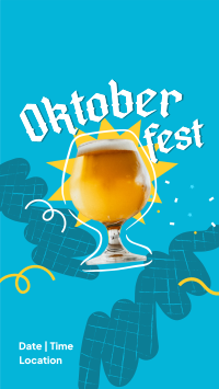 Oktoberfest Beer Festival YouTube Short Design